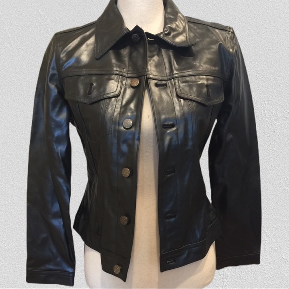 Ralph Lauren Jackets & Blazers - Ralph Lauren XS Gray Leather Jacket NWOT